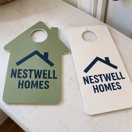 Custom Die-Cut Shape Door Hangers