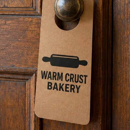 Custom Kraft Paper Door Hangers